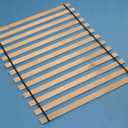 Signature Design by Ashley Wooden Mattress Support Bunkie Board Roll Slat with Nylon Cord, Full, Beige