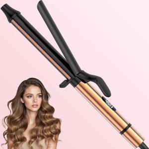 1 Inch Extra Long Barrel Curling Iron for Long Hair - Dual Voltage 1 Inch Curling Irons wirh with Ceramic Coating and Lasting Styling,Fast Heating up,8 Adjustable Temp for Smooth Salon Curls
