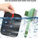 2 x Pet Hair Removal Glove, Magic Brush Pet Hair, Cat Comb, Washable Reusable Dogs Cats Hair Gloves for Furniture, Bed, Sheets, Couch, Clothes, Carpet, Car Seat, Pet Grooming, Curtain (2PCS)