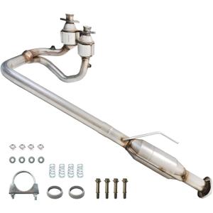 Front&Rear Catalytic Converter Compatible with 2004 2005 2006 Jeep Wrangler 4.0L Dual Y-Pipe Catalytic Convertor High Performance (EPA Compliant)