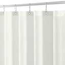 Biscaynebay Extra Long Fabric Shower Curtain Liner 72 Inch Width by 84 Inch Length, Ivory Water Resistant Bathroom Curtain, Rust Resistant Grommets Top Machine Washable