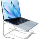 Bibabala Laptop Stand, Acrylic Laptop Stand for Desk, Ergonomic Computer Riser, Thickened Clear Laptops Holder Mount Computer Riser for Desk, Notebook Stands for 10" -15.6" MacBook, Office, Study