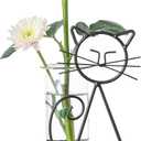 Marbrasse Desktop Glass Planter Hydroponics Vase,Planter Bulb Vase with Holder for Home Decoration,Modern Creative Cat Plant Terrarium Stand, Scindapsus Container (Lovely Cat) (A101-shuipei003)