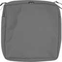Classic Accessories Montlake Water-Resistant 21 x 21 x 3 Inch Square Outdoor Seat Cushion Slip Cover, Patio Furniture Chair Cushion Cover, Light Charcoal Grey, Patio Furniture Cushion Covers