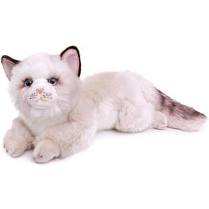 ZHONGXIN MADE Ragdoll Cat Plush, Lifelike Stuffed Animal, Cute 20inch Plush Toy Pet, Soft Toy for Kids