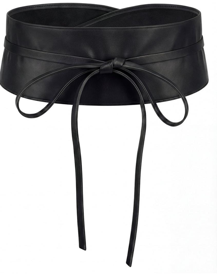 BlackButterfly Obi Waist Band Self Knot Tie Up Cinch Belt