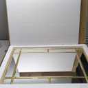 Kate and Laurel Westgate Transitional Wall Mirror, 20" x 30", Gold, Sophisticated Rectangle Mirror for Wall Decor