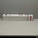 Reinforced 24 Inch Tall Retractable Baby Gates for Dogs, Short Dog Gates to Step Over, Expands 0-55 Inches Wide, Mesh Pet Gate with Support Rods, Small Puppy Gates for The House, White