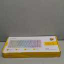 E-Yooso Creamy Mechanical Keyboard Wired, Hot Swappable, Pre-lubed Linear Switches, Gasket Structure with Sound Dampening Foam, RGB Backlit, 99 Keys Custom Gaming Keyboard for PC/Mac,White