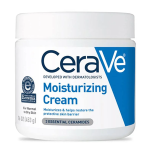 CeraVe Moisturizing Cream, Body and Face Moisturizer for Dry Skin, Body Cream with Hyaluronic Acid and Ceramides, Daily Moisturizer, OilFree, Fragrance Free, NonComedogenic, 19 Ounce
