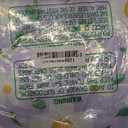 4 Pieces White Girls Toddler Bedding Set Purple Floral Style - Includes Adorable Quilted Flower Comforter, Green Plaid Fitted Sheet, Top Sheet, and Pillow Case for Girls Bed, Size 105*140 cm