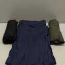 Real Essentials 3 Pack: Men's Cotton Pajama Pants Soft PJ Lounge Bottoms Loungewear Elastic Waist Pockets (3XL)
