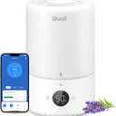 LEVOIT Smart Cool Mist Top Fill Humidifiers for Bedroom with Sensor, Auto Humidity Setting, APP & Voice Control, Essential Oil Diffuser, Ultra Quiet Operation, Super Easy Top Fill, 3L, White