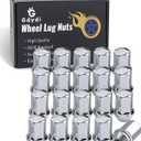Set of 20 M14x1.5 Lug Nuts Compatible with 2018-2022 Wrangler Gladiator 2011-2022 Cherokee Grand 2012-2022 Ram 1500 One-Piece Chrome OEM Wheel Lug Nuts