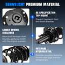 Front w/Coil Strut & Sway Bar Links for Ford Fusion 2.0L 2013 2014 2015 2016 2017 2018, Shock Absorber Spring Struts Replace for 172638, K750740, K750744, 6PCS