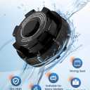 Chlorinator Cover Compatible with Hayward Cl200 CL220 Automatic Chlorinator Feeder, ABS Material, Long Service Life, with The Chlorinator to Ensure no Leakage, Easy to Install(Black)