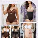 SHAPELLX Shapewear Tummy Control Panties for Women Underwear High Waisted Faja Body Shaper Stomach shapewear (Black, L)