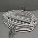 Nature Smile Non Slip PVC Coating Sweater Hangers,Dress Suit Coat Hangers,Shoulder Bump Free Golf T Shirts Clothes Hangers (White Color 20 Pack)