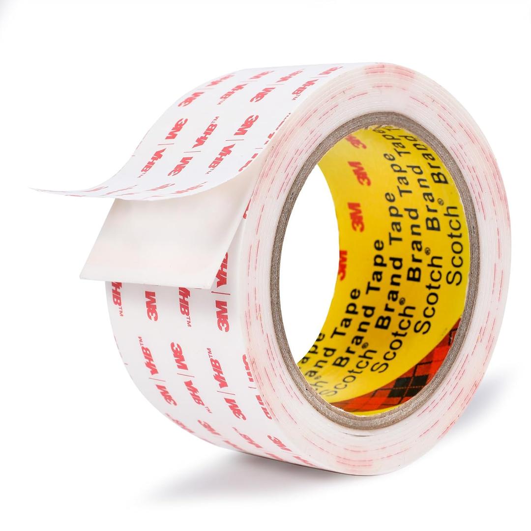 Double Sided Tape 2in X 9.85ftHeavy Duty Removable Mounting Tape, Picture Hanging Adhesive Strips