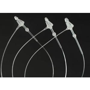 SIDAZON 3 Inch 500 Pcs Plastic Fasteners Hang Tags Clear Snap Lock Pins Security Loop Price Tag Pins Safety Ring Ties for Retail Store Clothing Accessory (3“ 500pcs, Clear)