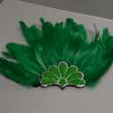 Green Feather Sequin Headwear Carnival Headpiece Showgirl Cosplay Accessories for Women