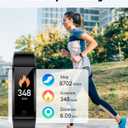 GRV No Bluetooth Pedometer Watch Fitness Tracker No Phone Needed, Step Counter Calories/Sleep Tracker for Walking Running for Men Women Waterproof (Black)