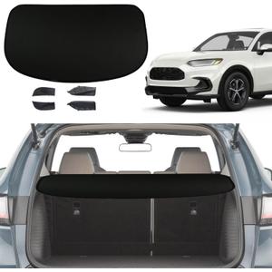 Cargo Cover for 2023 Honda HRV 2024 HR-V Trunk Cover Accessories Rear Trunk Security Cover Shielding Shade, Black