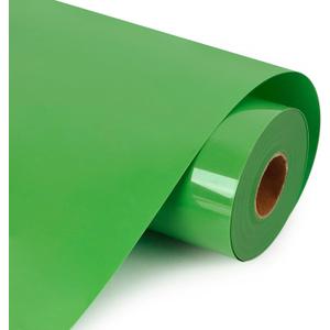 HTVVETUR Light Green Heat Transfer Vinyl - 12" x 9ft HTV Rolls for Shirts, Iron on Vinyl for Cameo - Easy to Cut & Weed (K20 Fruit Green-9ft)