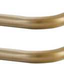 Antique Gold Curtain Rods 2 Pack, Single Curtain Rod for Window 48-84 Inch, Room Darkening Wrap Around Window Curtain Rods, Adjustable 1-Inch Telescoping Drapery Rod