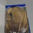 Ombre Blonde Bob Wig with Bangs Loose Wavy Blonde Wig for Women Heat Resistant Synthetic Wigs for Daily Party Use 14 Inch