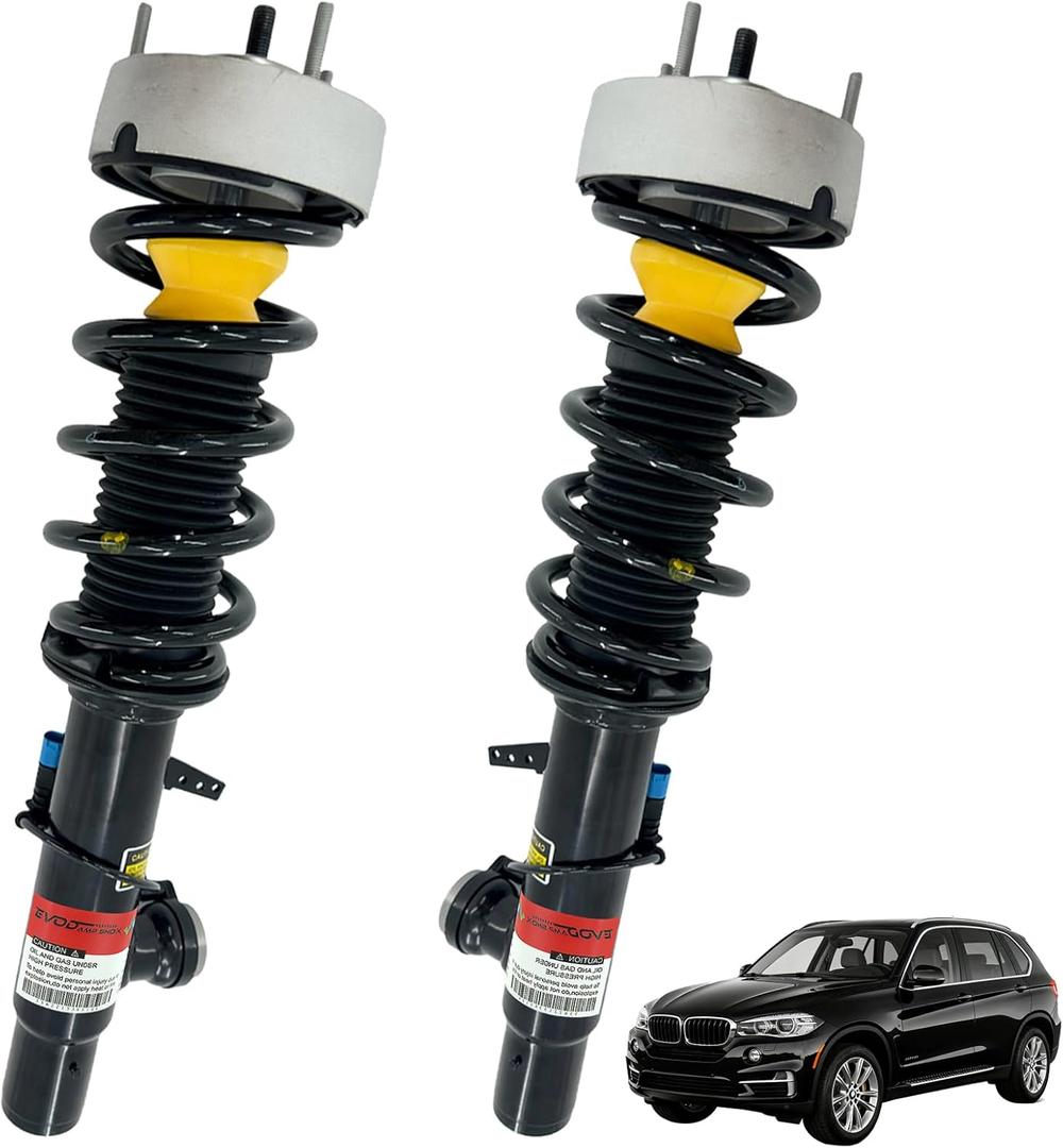 Front Struts Shock Absorber Assembly w/EDC for BMW X5 X6 X5M X6M F15 F16 F85 F86 2013-2018 37116863173 37116863174 37106875083 37106875084 31317856489 31317856490 Left & Right