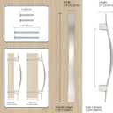 Knobonly 30 Pack Cabinet Handles 3-3/4 inch(96mm) Hole Centers, Shiny Satin Nickel Drawer Pulls, Bridge Design, Zinc Alloy