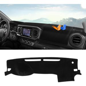 Autorder Dashboard Cover Mat for 2016-2021 2022 2023 Toyota Tacoma Accessories Dash Cover Upgrade Velvet Dash Mat Sunshade Glare UV Rays Protector
