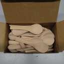 Boao 50 Pcs Small Wooden Spoons, 3.5'' L, Mini Wood Natural Tiny Spoons Wooden Little Teaspoons for Jars Sugar Creamer Honey Spices Salt Kitchen Supplies (Light Wood)