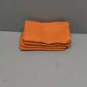 MIULEE Pack of 4 Decorative Outdoor Throw Pillow Covers Linen Waterproof Pillow Covers Summer Farmhouse Cushion Cases for Patio Garden Tent Balcony Couch Sofa 16x16 Inch Bright Orange