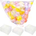 10 Pcs Large for Transport 98.4 x 59 Inches Clear Balloon Drop Plastic Giant Balloon Storage for Wedding Birthday Party Supplies