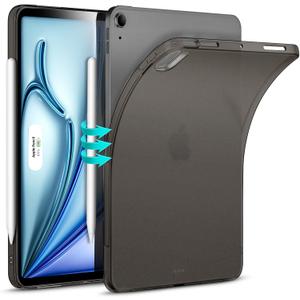 ESR for iPad Air 11 Inch Case M3/M2 (2025/2024), iPad Air 5th/4th Gen(2022/2020), Slim&Light, Yellowing Resistant, Transparent Back Cover, Supports Pencil Pro& USB-C, Zero Series, Frosted Black