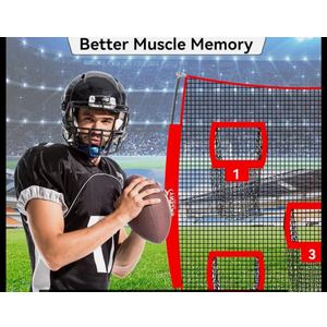 YNSZAS Football Throwing Target Net, Upgraded Weather Football Training Equipment Accessories (Only Net) 7x7