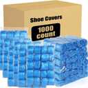LYSHIYI 1000 Pcs Shoe Covers Disposable, Non-Slip, Reliable Shoe Covers for Indoors, 15.7'' Adjustable Size Great Value Boot Covers for Home, Hospitals, and Businesses