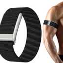 omee Nylon Sport Band Compatible with Whoop 5.0 Bicep Bands One, Peak and Life, Breathable Nylon Adjustable Waterproof Replacement Wristbands Straps for Whoop Band 5.0 Not Compatible with Gen 4.0