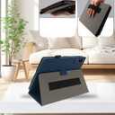 Case for Teclast T70 /Callsky-Tab Ctab 14 Tablet 14 Inch, Folding Stand Protective, BOVUGAC Case Cover with Pencil Holder, Wrist Strap,Full Protection, Premium PU, Scratch Resistant(Dark Blue)