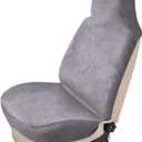 Auto Newer Neoprene Waterproof Sweat Towel Car Seat Covers, Pets Seat Protector, Bucket Car Seat Covers Front Seats Only, Universal for Cars, SUV, Truck,Fit Running, Outdoor Sports, Pets (Gray,1PCS)