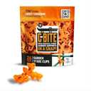 C-BITE Plant Support Clips for Trellis, Garden Stakes, Wire Fence, Climbing Plants, Indoor Gardening, Hydroponics Systems, and Vines | Durable Gardening Clips (Tangerine Orange - 52 Pack)