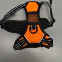 PHOEPET No Pull Dog Harnesses for Small Dogs Reflective Adjustable Front Clip Vest with Handle 2 Metal Rings 3 Buckles [Easy to Put on & Take Off] (XS, Orange)