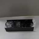 Magnetic Cup Holder for Fridge, Aufworld Tumbler Organizer Fits 20/30/40 oz Stanley Cups, Accessory Storage with Lid & Straw Holder, Space-Saving Storage Rack for Kitchen Fridge (Black-Cup Holder Set)