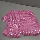 Nawgut Sequin Flare Pants Sparkly Glitter High Waisted Bell Bottom Trousers Disco Party Clubwear for Women S