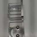 [Space Saving] Sponge Holder for Kitchen Sink, Great for Scrub Daddy / Scrub Mommy Sponges, Rust-proof Sink Sponge Caddy Organizer for Dish Brush, Scrubber - 2 Mounting Options (Suction Cups & Hooks) (Silver)