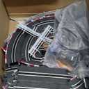 Electric Slot Car Race Track Sets - 1:43 Race Car Track Sets with 4 Slot Cars with Headlights, 2 Hand Controllers, Dual Racing Game Lap Counter, Birthday, Toys for Kids