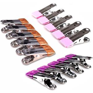 Stainless Steel Clothes Pins: 30 Packs Metal Beach Towel Clips, Pool Cover Clips,Heavy Duty Close Pins Hanging Towel Clamp Cloth ClipsBeach Chair Towel Clip