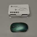 JOYACCESS 2.4G Slim Wireless Silent Mouse, Portable Wireless Computer Mouse with 5 Adjustable DPI Levels, USB Mice for Desktop, Notebook, MacBook, Chromebook, PC (Green)